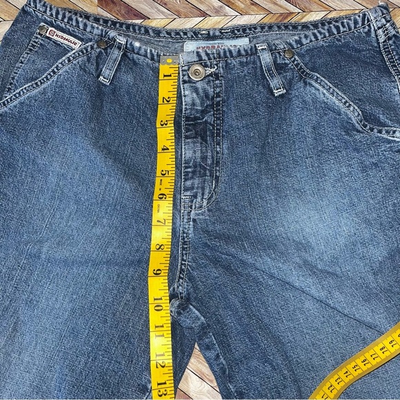 Hydraulic Low Rise Waistband Wide Leg Carpenter Jeans Vintage Y2K‎ Baggy 90's - Picture 12 of 16